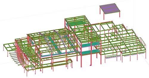 Herbert Hoover High School Theater, San Diego, CA | General Contractor: Balfour Beatty Construction | 325 Tons of Steel